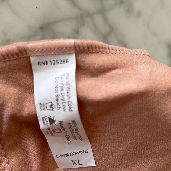 Blush Pink Bralette with Lace Detail NWOT XL - Picture 3 of 5